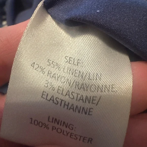 Tanya Taylor Navy and White Printed Midi Dress - Picture 7 of 7